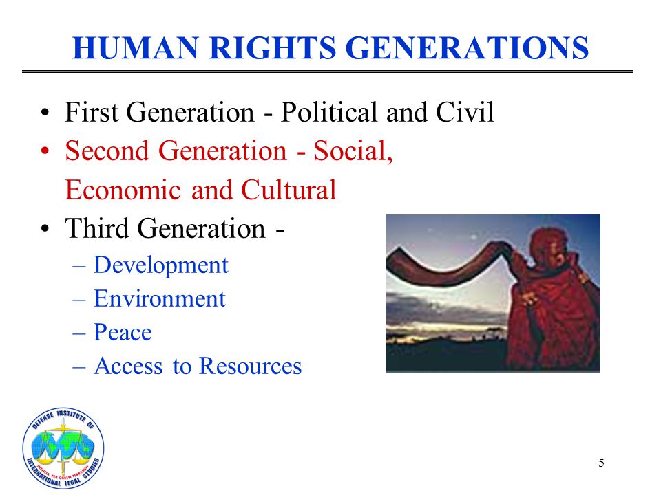 HUMAN RIGHTS GENERATIONS