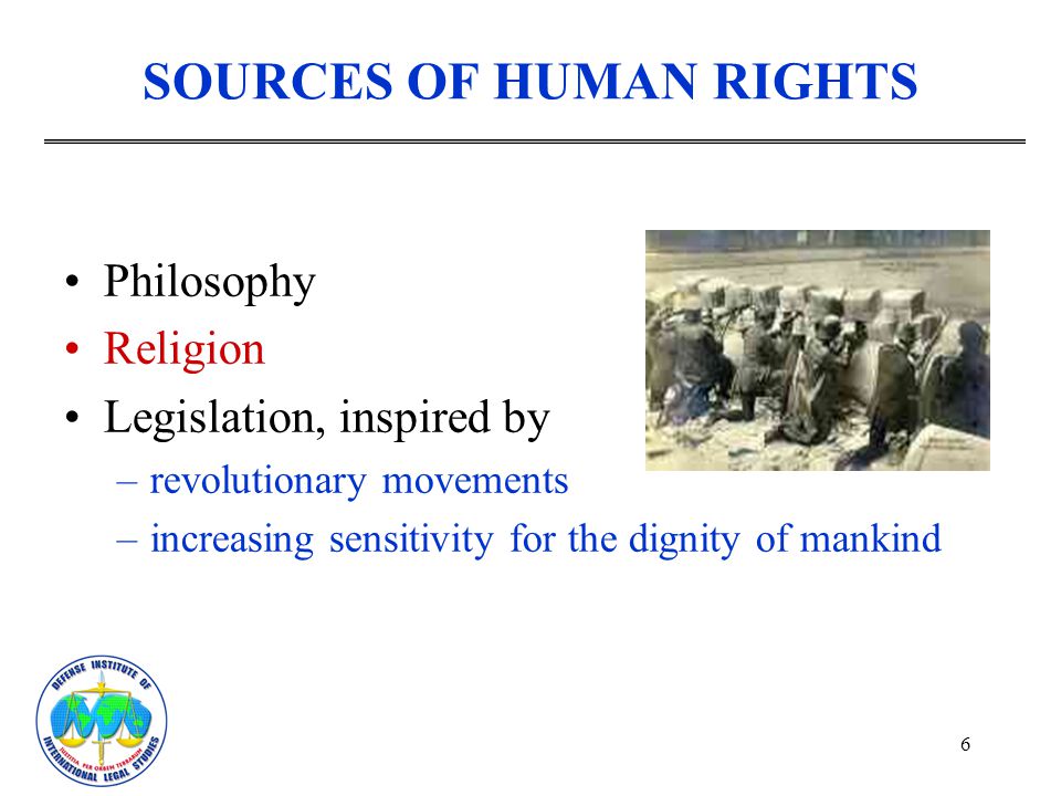 SOURCES OF HUMAN RIGHTS