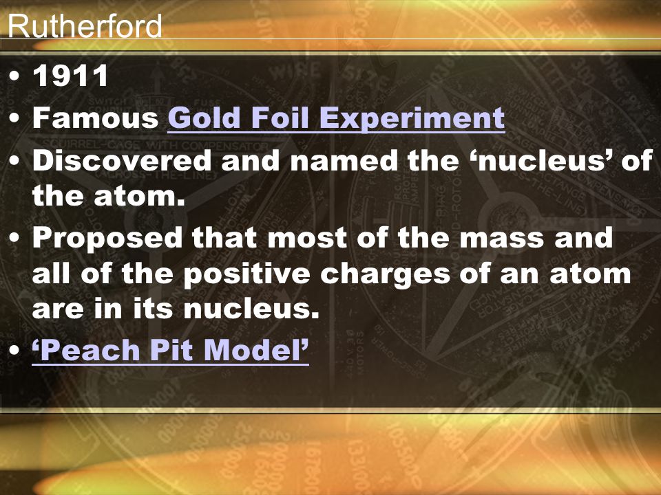 Rutherford 1911 Famous Gold Foil Experiment