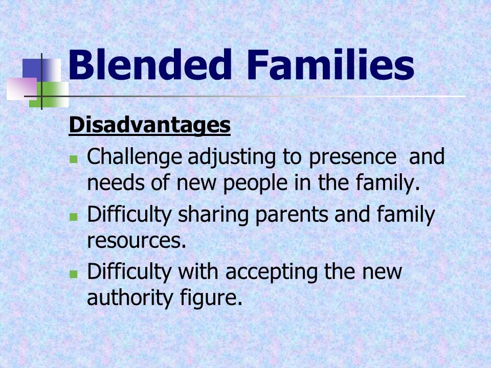 Blended Families Disadvantages