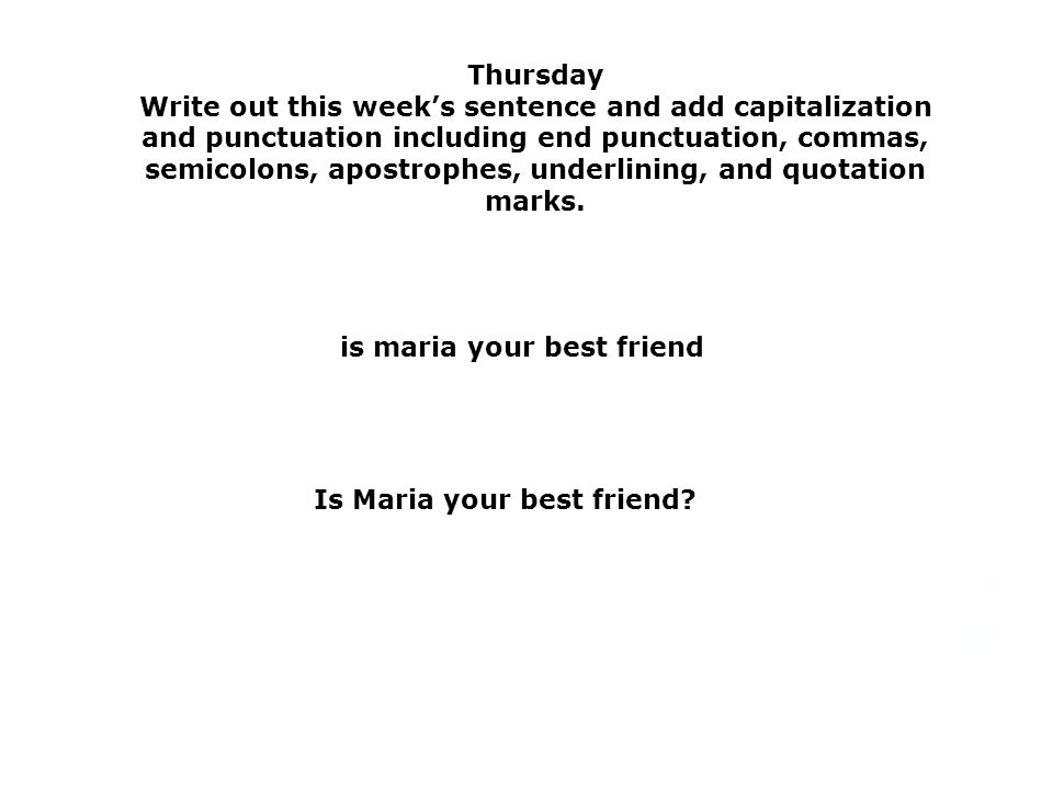 is maria your best friend Is Maria your best friend