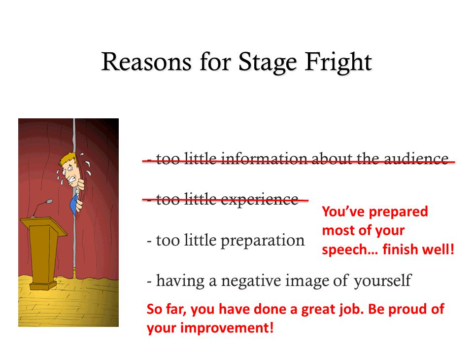 Reasons for Stage Fright