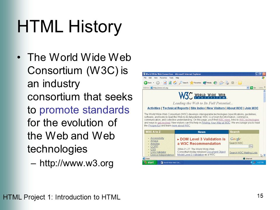 HTML History