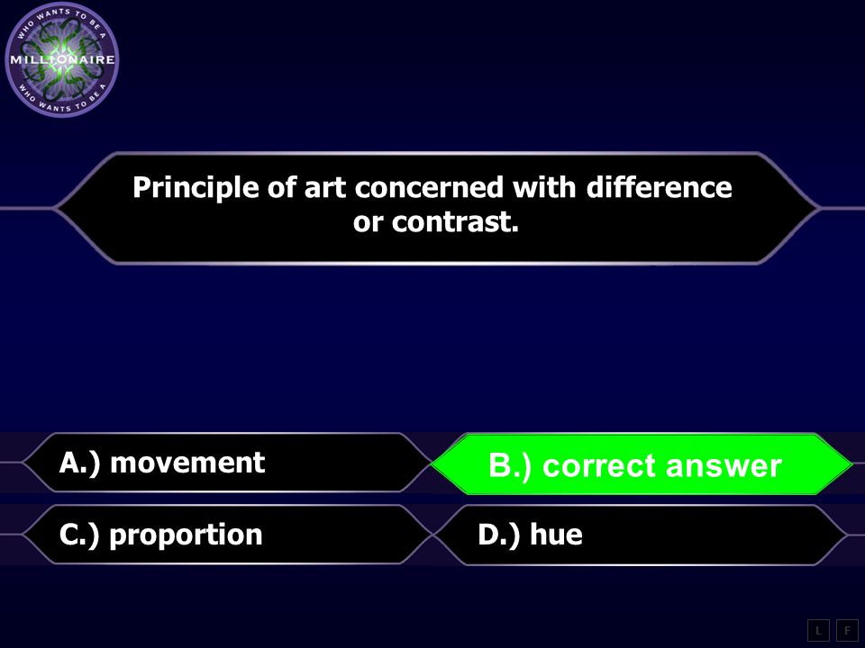 Principle of art concerned with difference