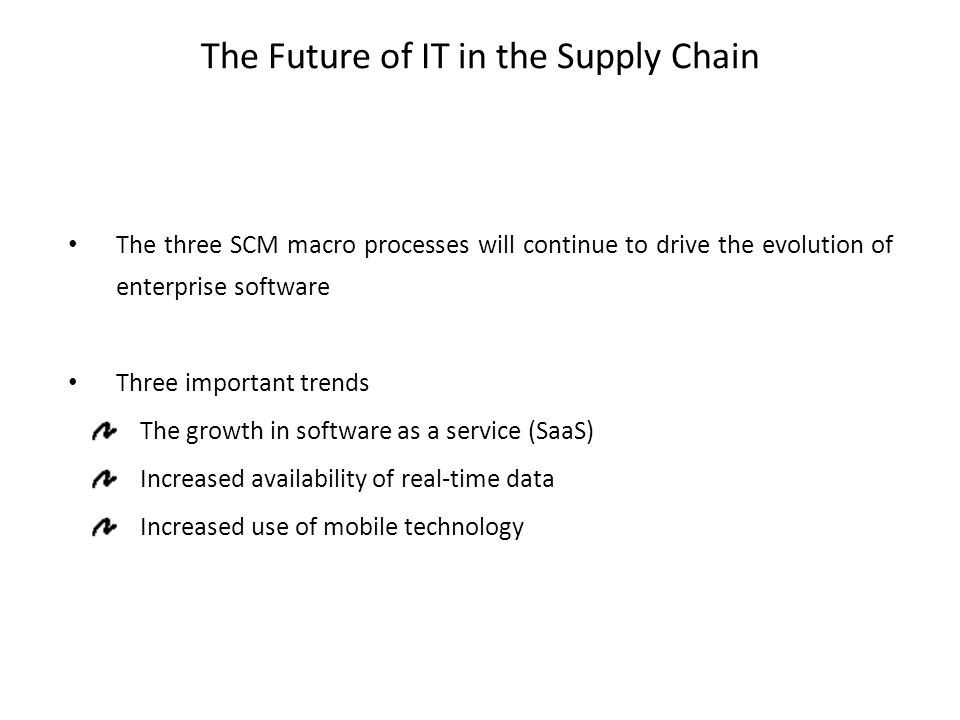 The Future of IT in the Supply Chain