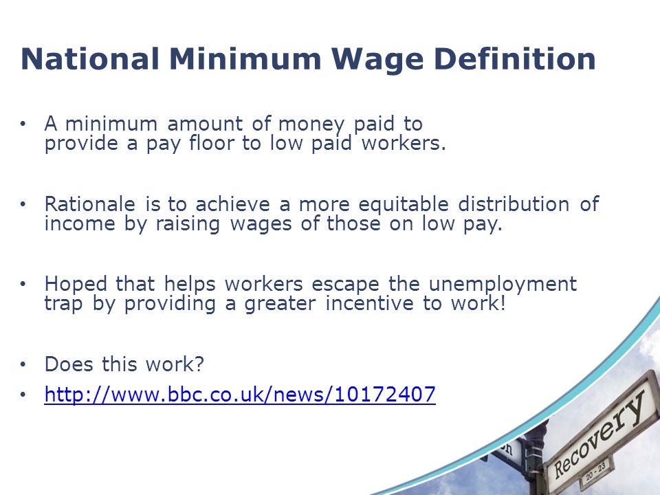 National Minimum Wage Definition