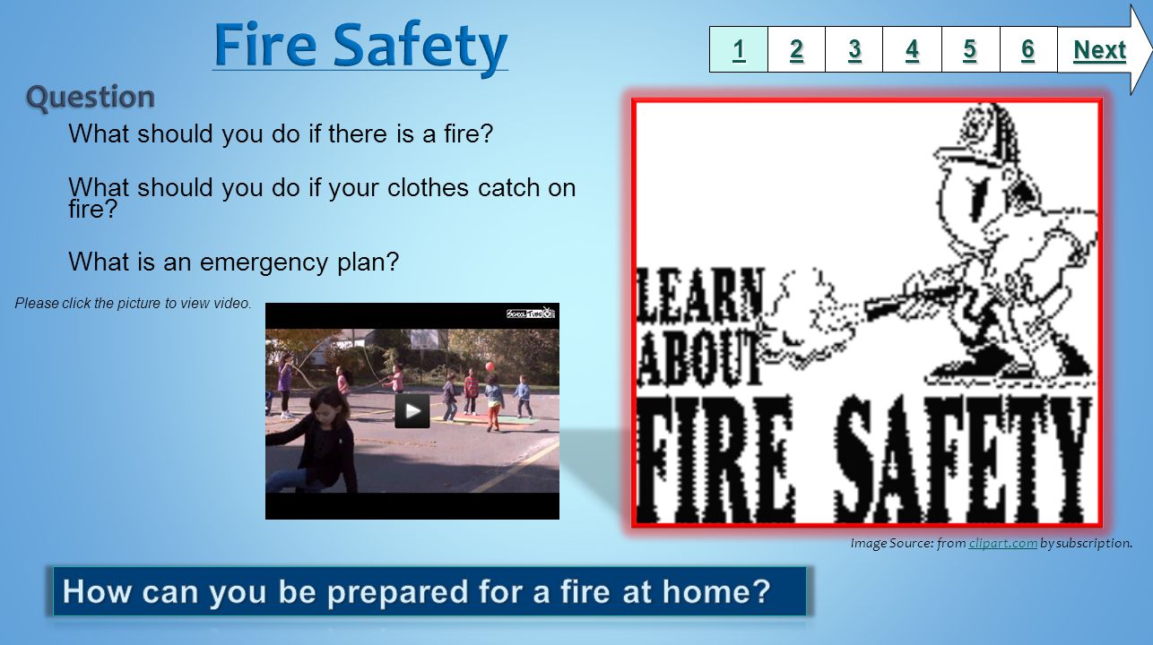 Fire Safety Question How can you be prepared for a fire at home