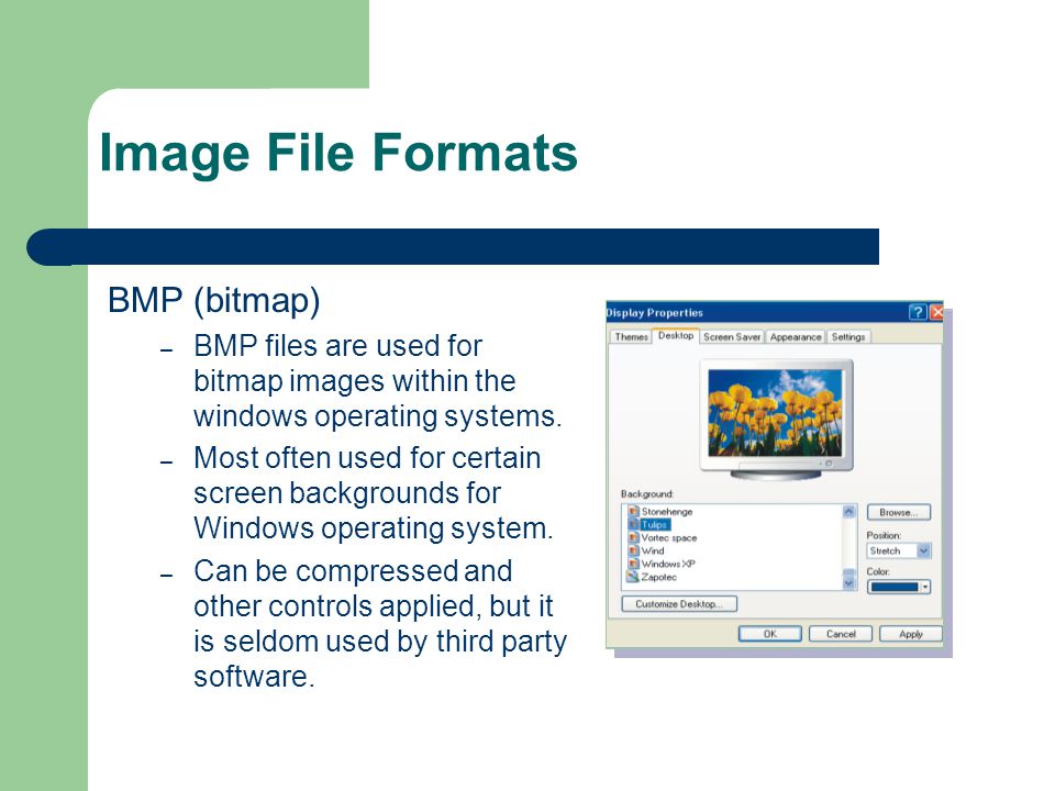 Image File Formats BMP (bitmap)