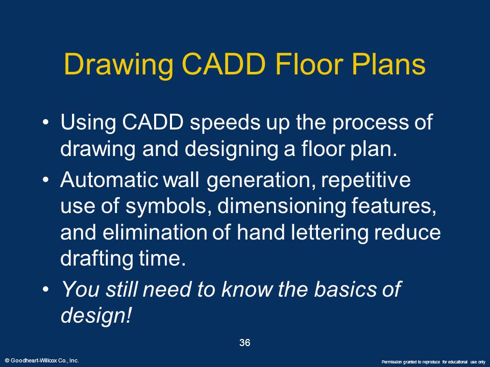 Drawing CADD Floor Plans