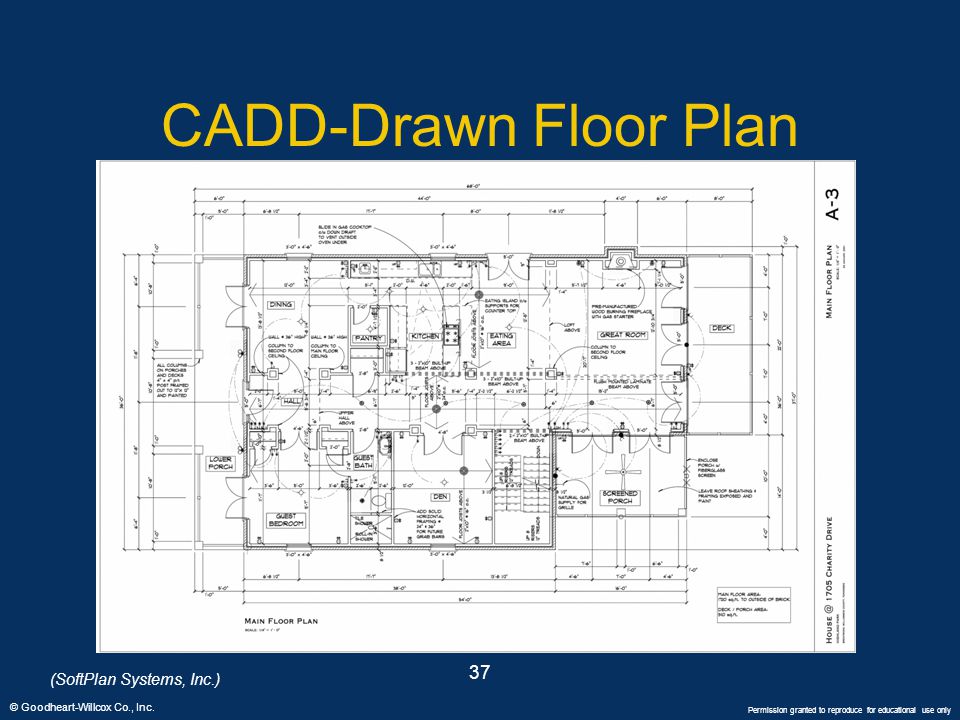 CADD-Drawn Floor Plan 37 (SoftPlan Systems, Inc.)