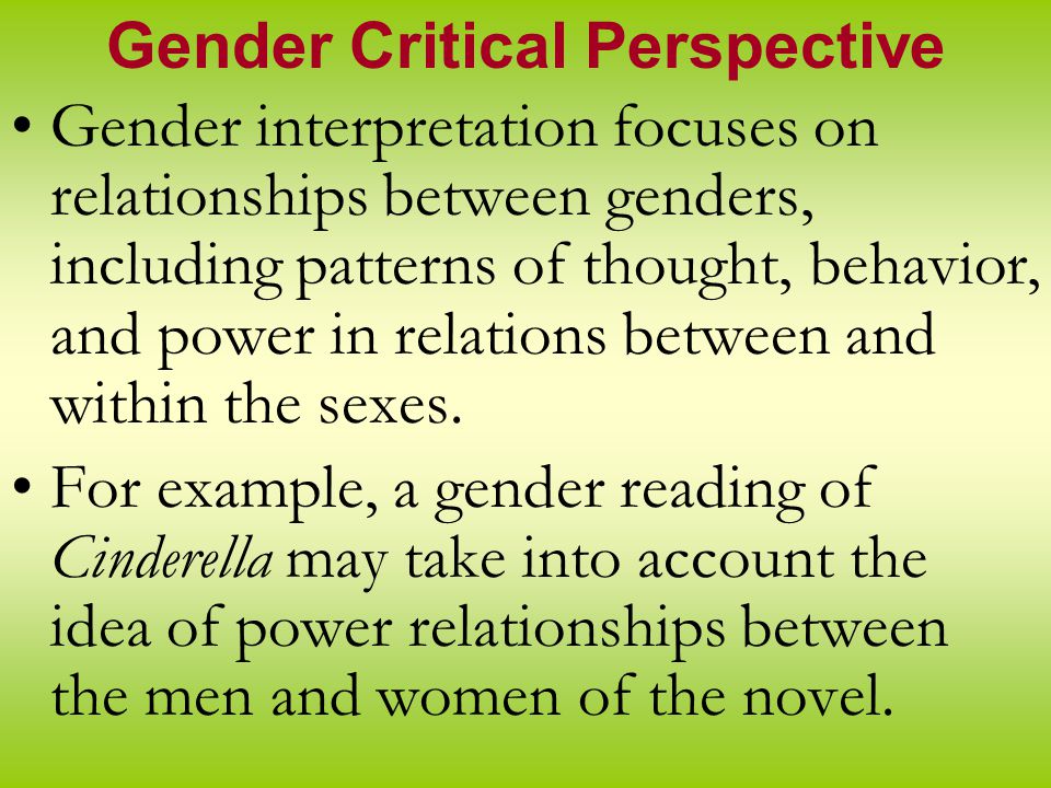 Gender Critical Perspective