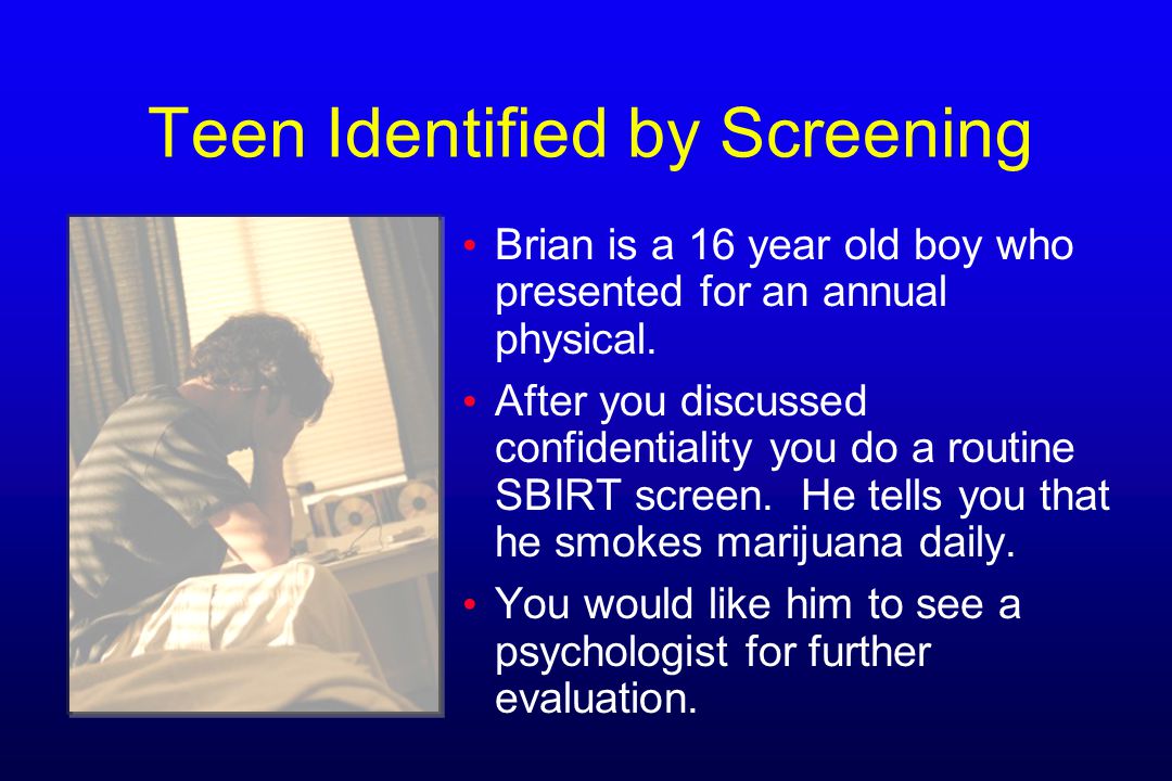 Teen Identified by Screening