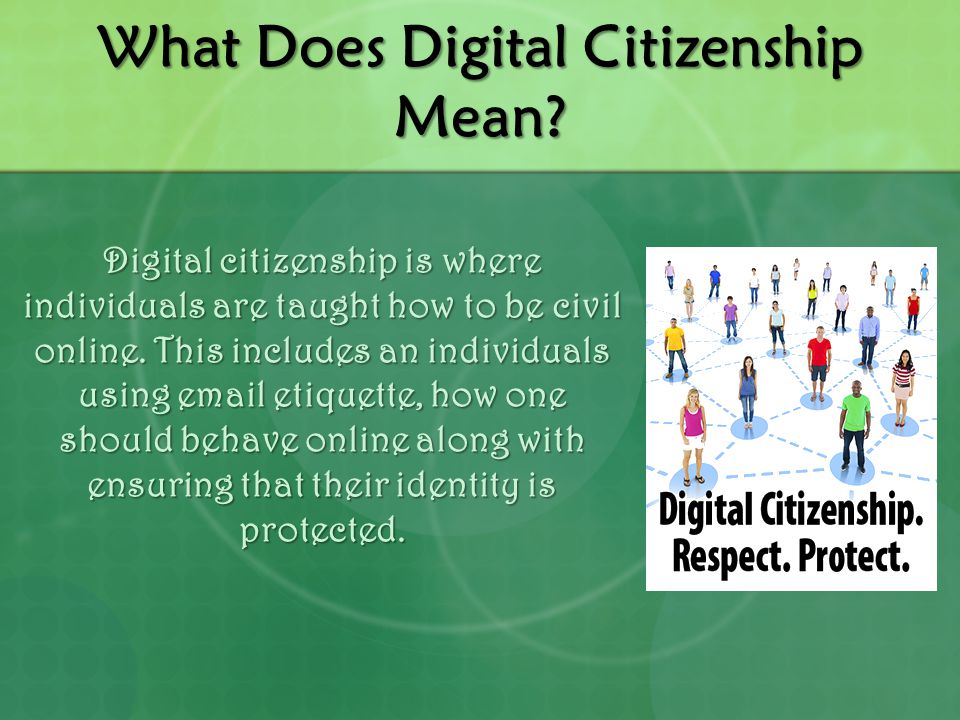What Does Digital Citizenship Mean