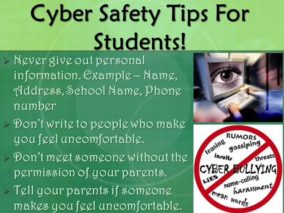 Cyber Safety Tips For Students!