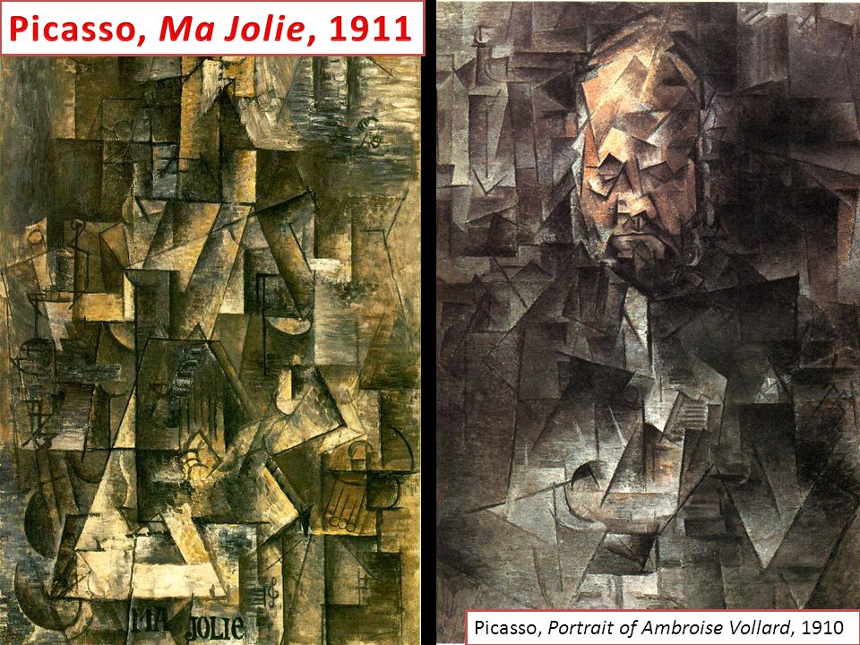 Picasso, Ma Jolie, 1911 Picasso, Portrait of Ambroise Vollard, 1910