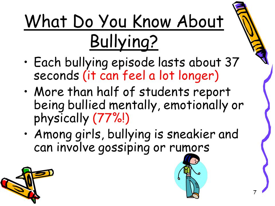 What Do You Know About Bullying