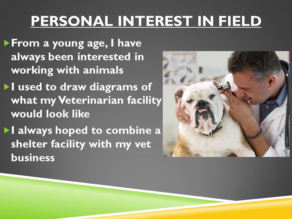 Personal interest in field