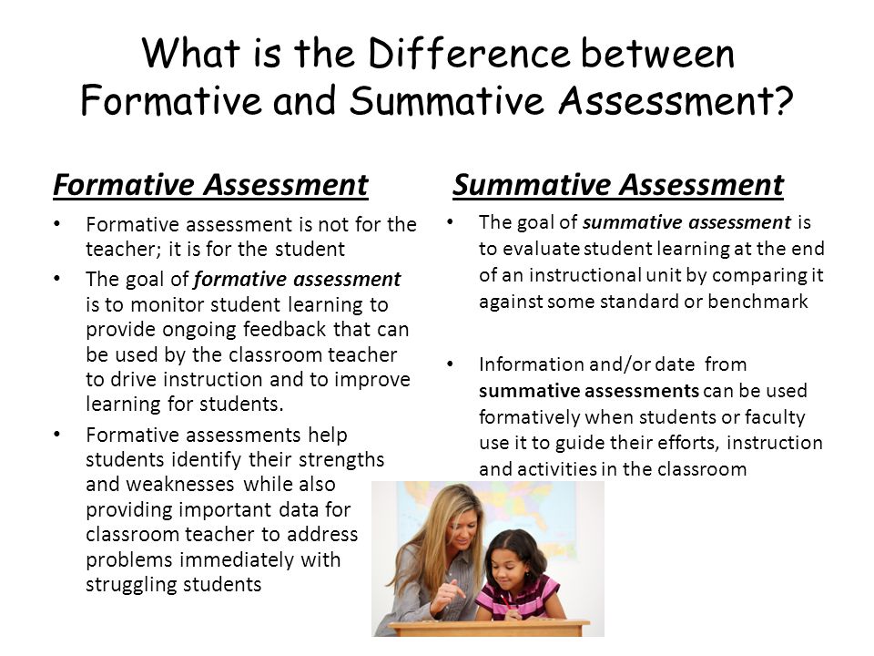 What is the Difference between Formative and Summative Assessment