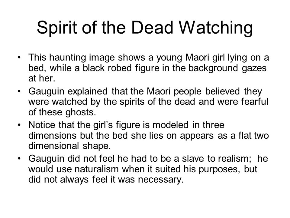 Spirit of the Dead Watching
