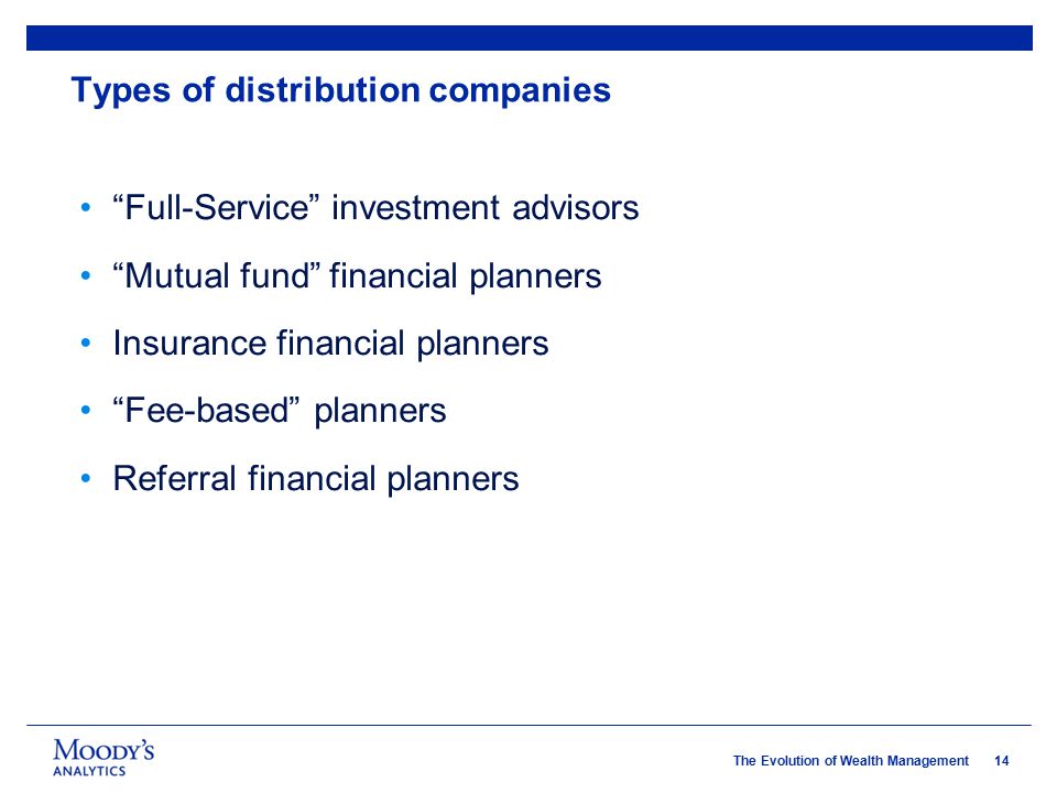 Types of distribution companies