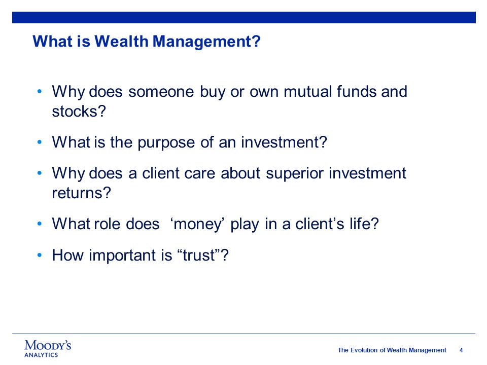 What is Wealth Management