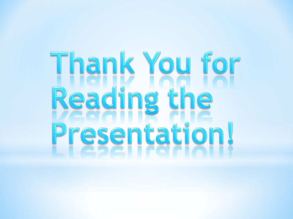 Thank You for Reading the Presentation!