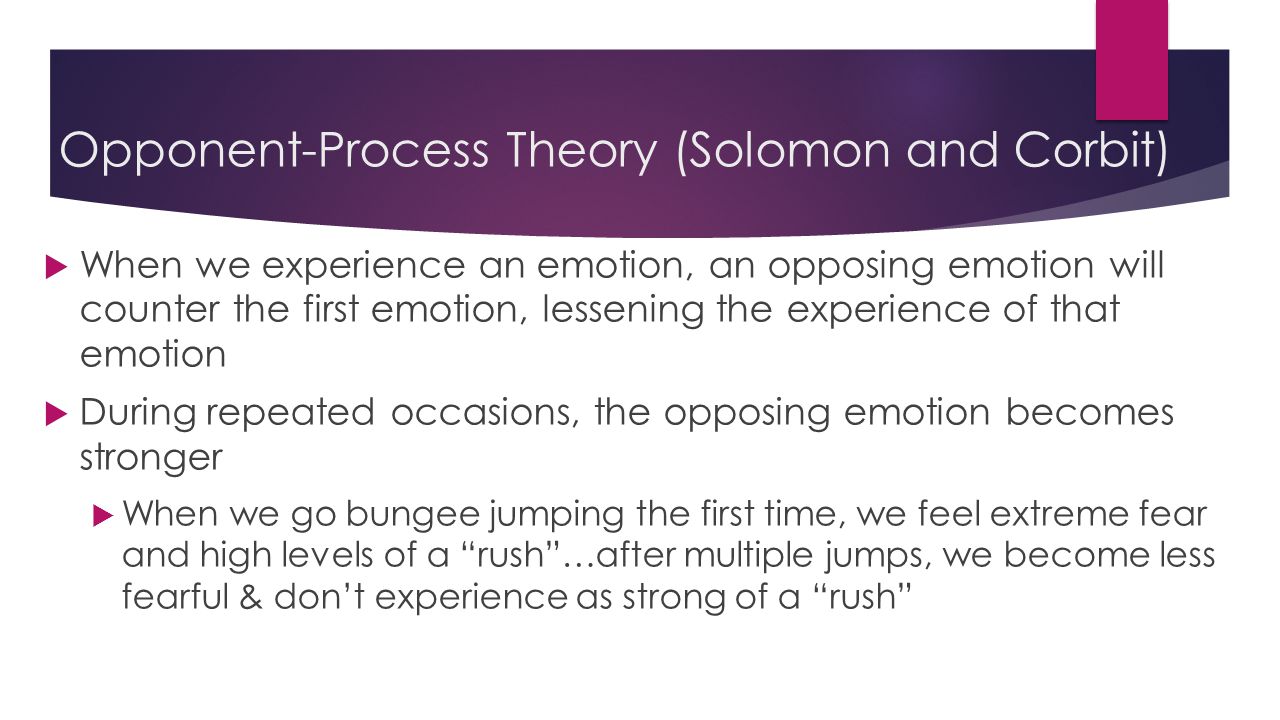 Opponent-Process Theory (Solomon and Corbit)