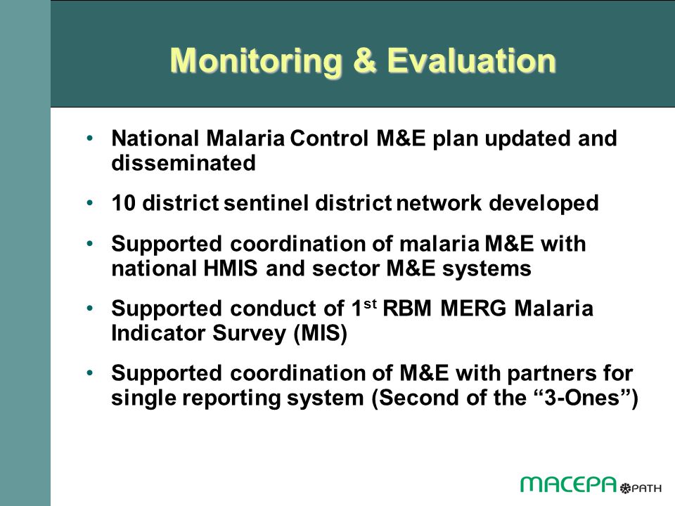 Monitoring & Evaluation