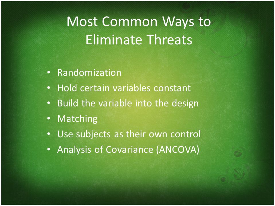 Most Common Ways to Eliminate Threats
