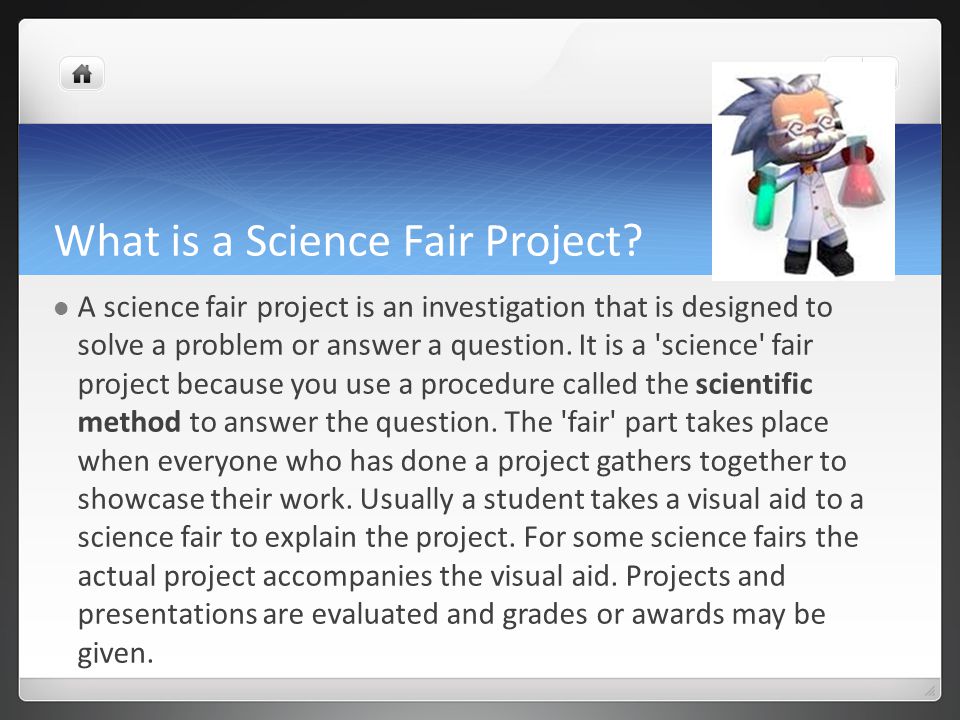 What is a Science Fair Project