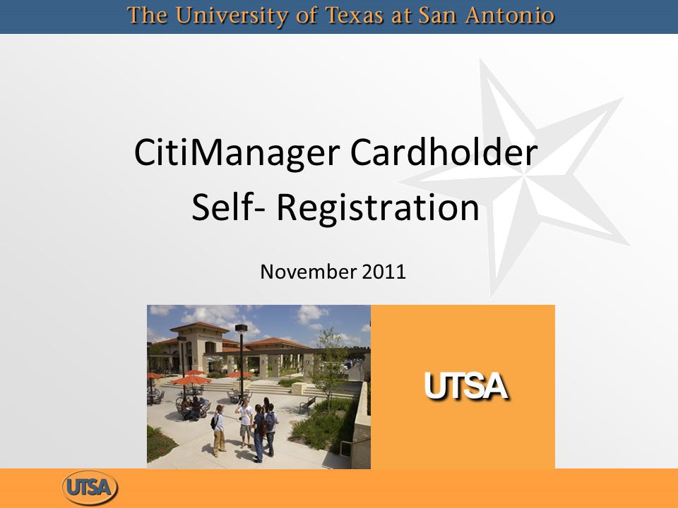 CitiManager Cardholder Self- Registration