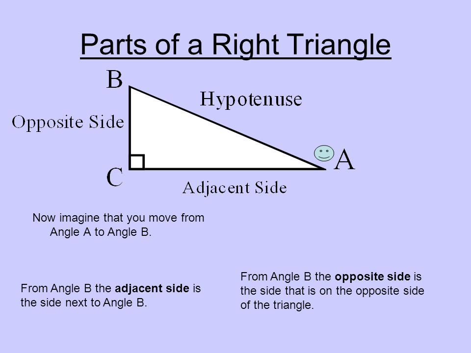 Parts of a Right Triangle