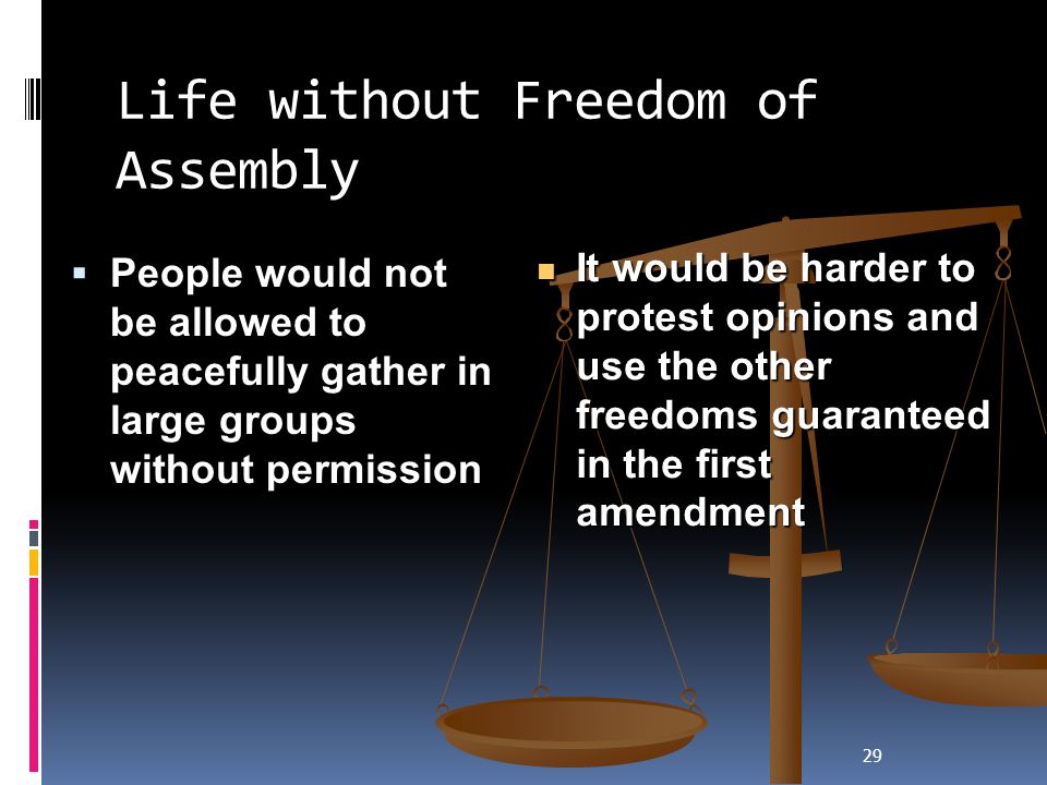 Life without Freedom of Assembly