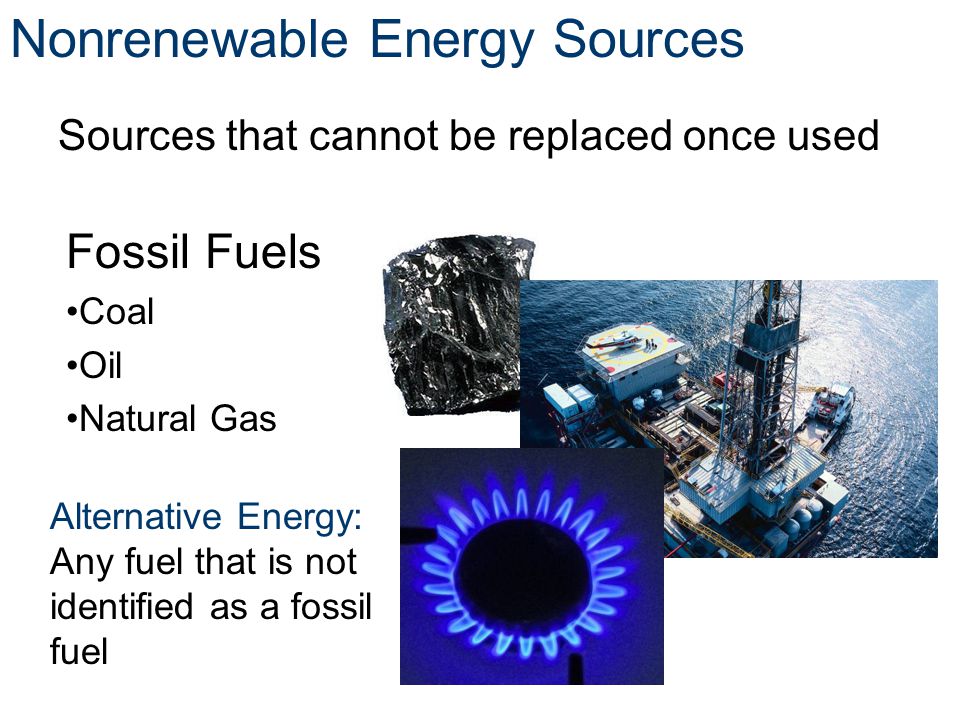 Nonrenewable Energy Sources