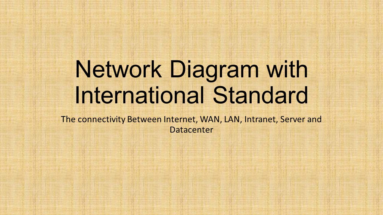 Network Diagram with International Standard