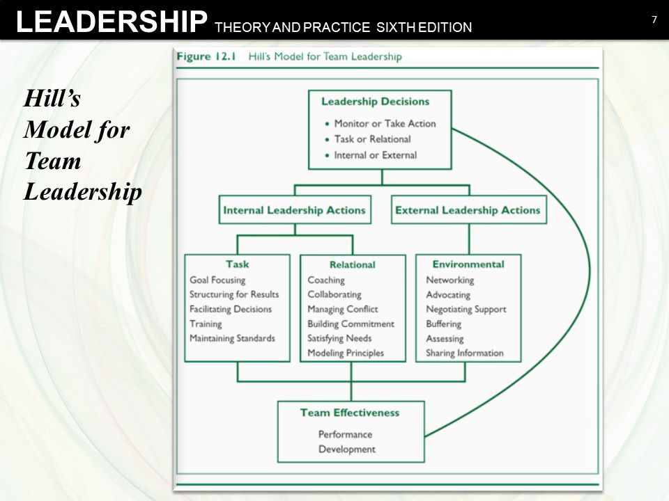 Hill’s Model for Team Leadership