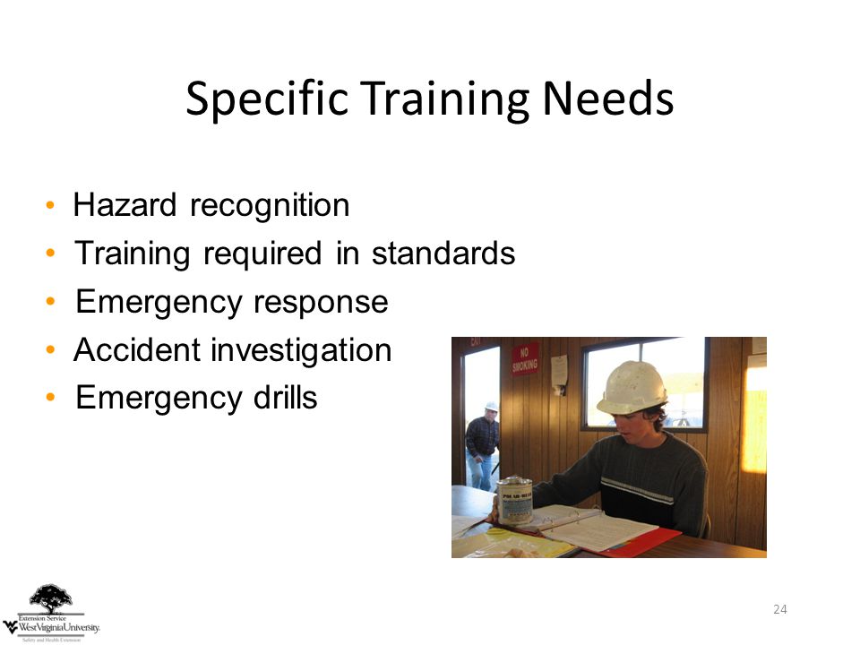 Specific Training Needs