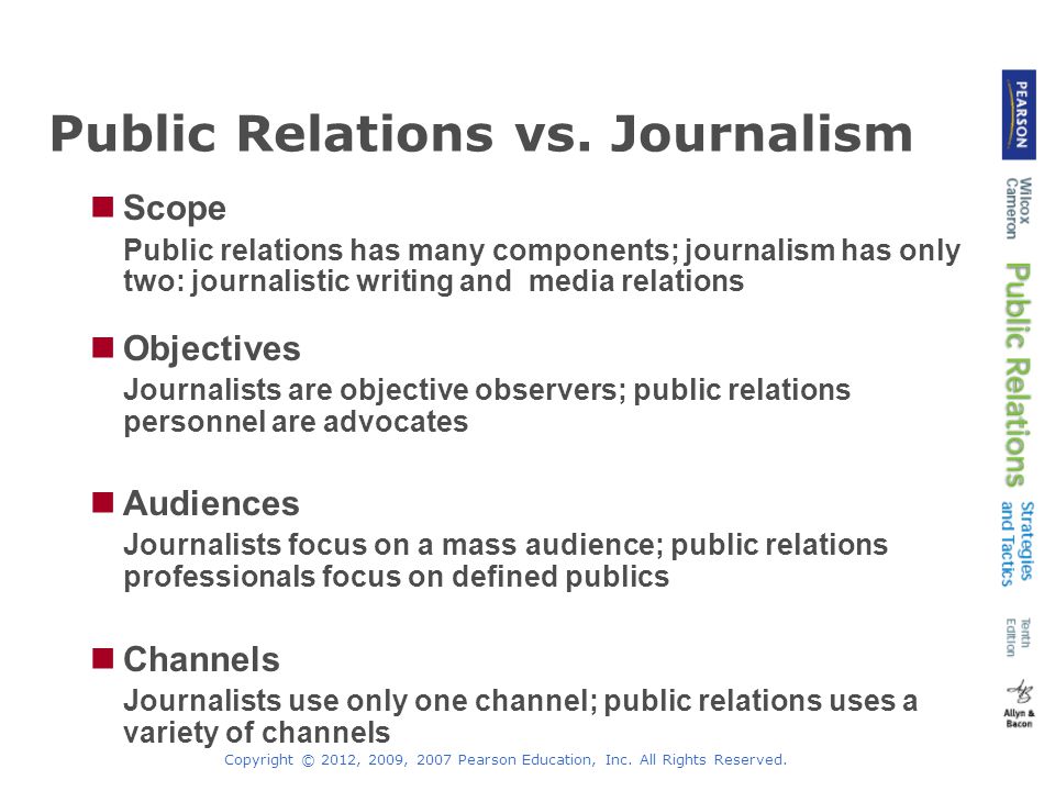 Public Relations vs. Journalism