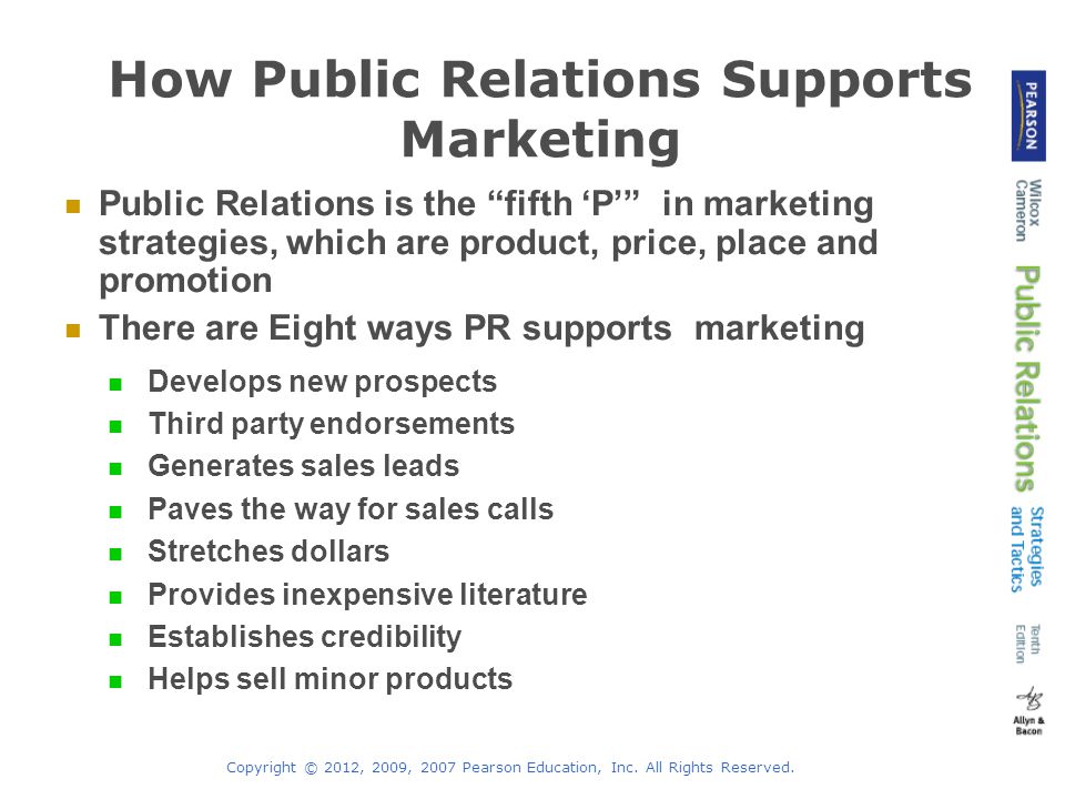 How Public Relations Supports Marketing
