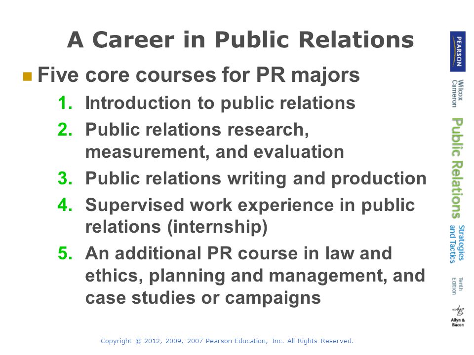 A Career in Public Relations