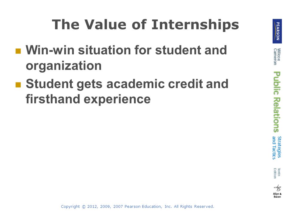 The Value of Internships