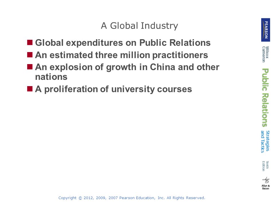 Global expenditures on Public Relations