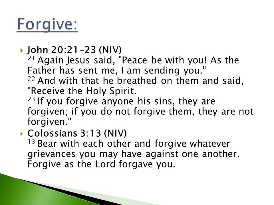 Forgive:
