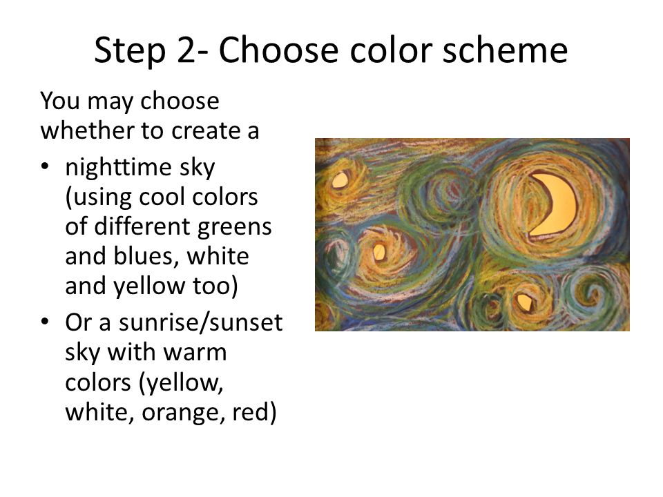Step 2- Choose color scheme