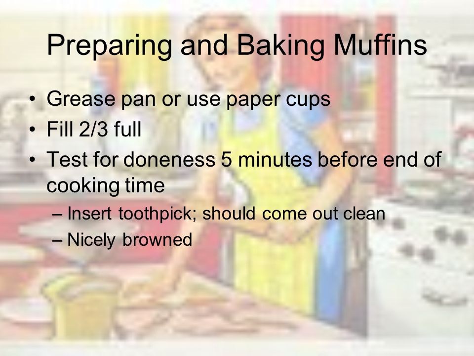 Preparing and Baking Muffins