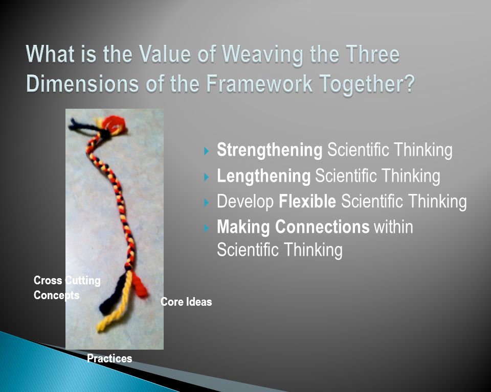 What is the Value of Weaving the Three Dimensions of the Framework Together