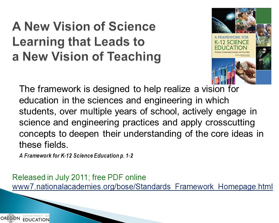 A New Vision of Science Learning that Leads to a New Vision of Teaching