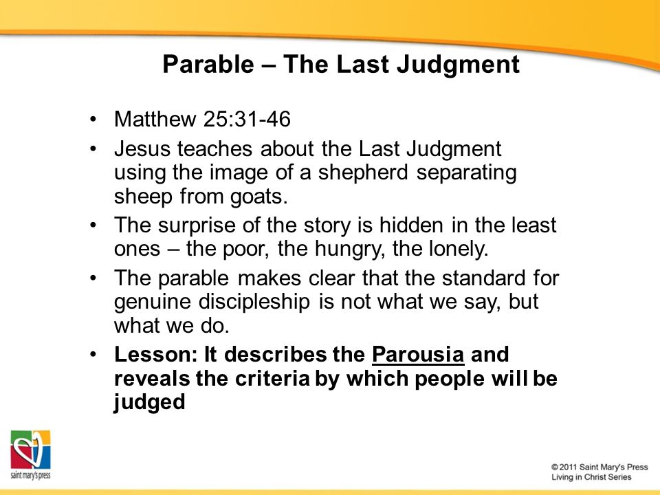 Parable – The Last Judgment