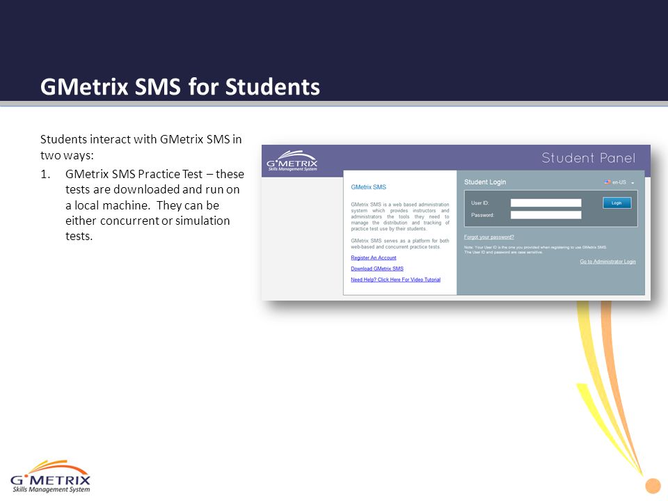 GMetrix SMS for Students