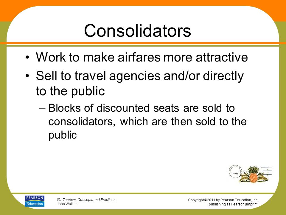 Consolidators Work to make airfares more attractive
